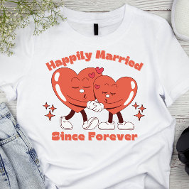 Camiseta Casado Feliz Desde Sempre - Presente Casal