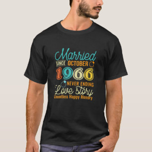 Camiseta Casado Outubro De 1966 História De Amor 55ª Casame