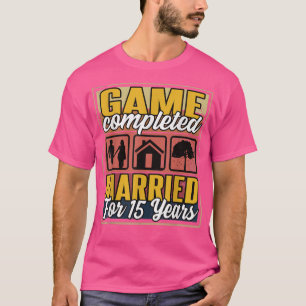 Camiseta Casado Por 15 Anos Eu 15 Casando