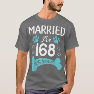 Camiseta Casado por 160 Cachorros 24 anos de casamento