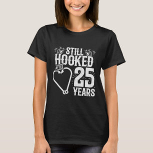 Camiseta Casados 25 Anos - Casal de Pescadores - Bodas de 2