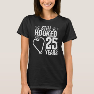 Camiseta Casados 25 Anos - Casal de Pescadores - Bodas de 2
