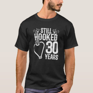 Camiseta Casados 30 Anos - Casal de Pescadores - Bodas de 3