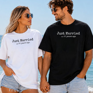 Camiseta Casados há 40 ou 50 Anos - Aniversário de 40 ou 50