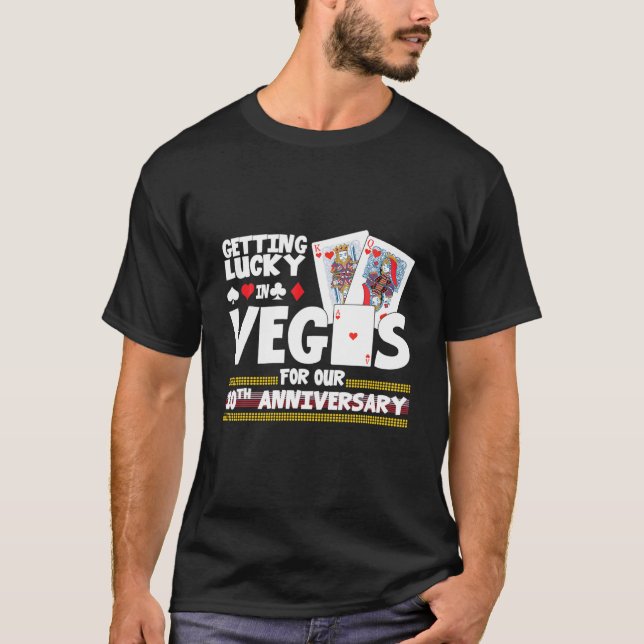 Camiseta Casais Casados 10 Anos Vegas 10ª Annive Casada (Frente)