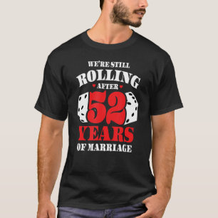 Camiseta Casais Casados 52 Anos - 52 Casamentos Engraçados