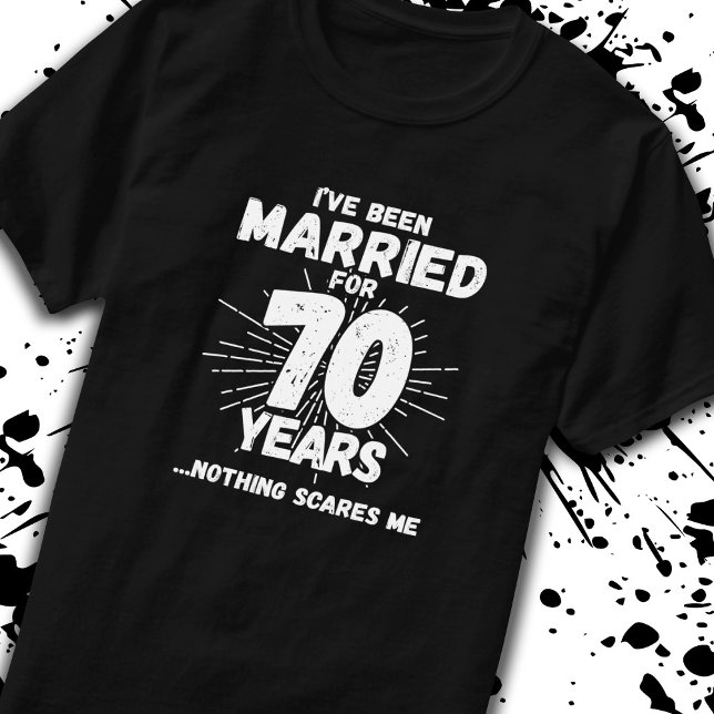 Camiseta Casais Casados 70 Anos Engraçado 70 (Criador carregado)
