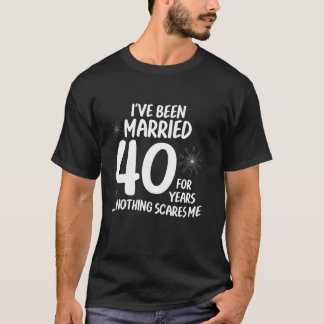 Camiseta Casais Casaram 40 Anos Engraçada 40ª Annive De Cas