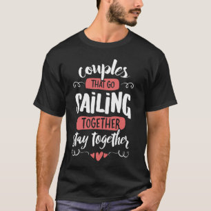 Camiseta Casais com gráficos à vela - ir à vela juntos Sta