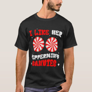 Camiseta Casais Combinando Natal Eu Gosto Dela Peppermint C