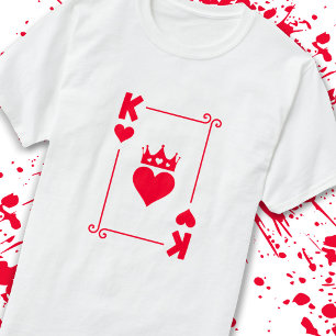 Camiseta Casais Correspondentes Figurino de Halloween Rei d