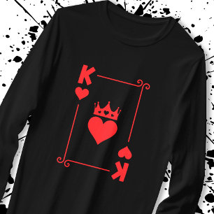 Camiseta Casais Correspondentes Figurino de Halloween Rei d