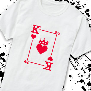 Camiseta Casais Correspondentes Figurino de Halloween Rei d