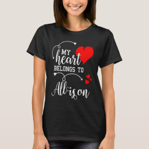 Camiseta Casais Correspondentes Meu Coração Pertence a All