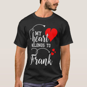 Camiseta Casais Correspondentes Meu Coração Pertence a Fra