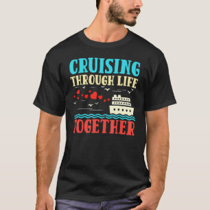 Camiseta Casais Cruzando Através Da Vida Junto Com A Cru Vi