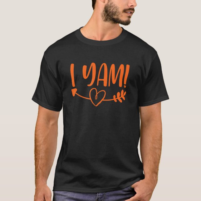 Camiseta Casais de Ação de Graças Ela é minha doce Potat (Frente)