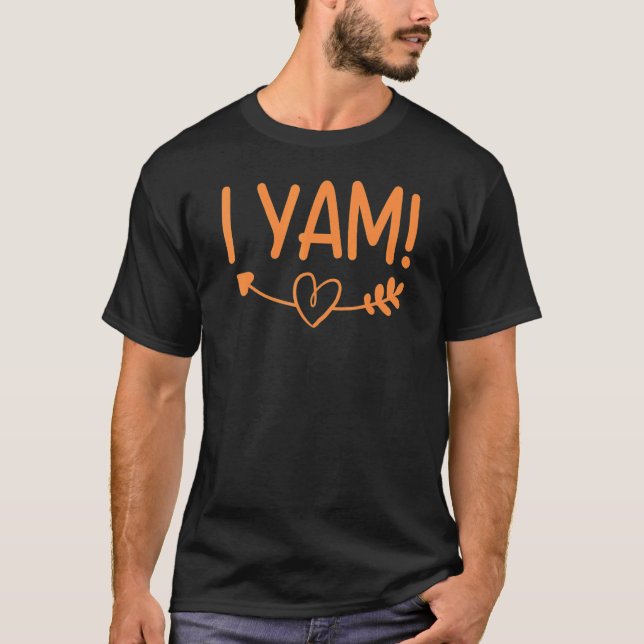 Camiseta Casais de Ação de Graças Ela é minha doce Potat (Frente)
