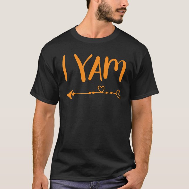 Camiseta Casais de Ação de Graças Ela é minha doce Potat (Frente)