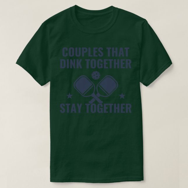 Camiseta Casais De Batedeira Dentem Juntos Com Pieque Engra (Frente do Design)