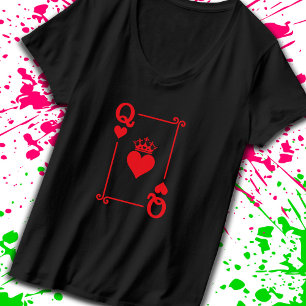 Camiseta Casais de Combinação Figurino Rainha de Corações