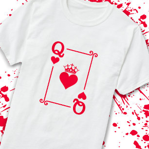 Camiseta Casais de Combinação Figurino Rainha de Corações