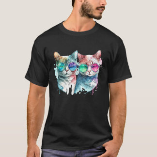 Camiseta Casais de Gatos Dia dos Namorados