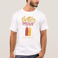 Casais de Ketchup de Mostarda Masculina Personaliz