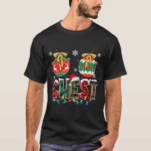Camiseta Casais de Natal Castanhas Correspondentes Família