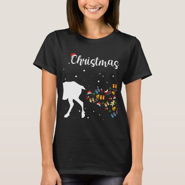 Camiseta Casais de Natal Correspondentes Felizes Doença de  (Frente)
