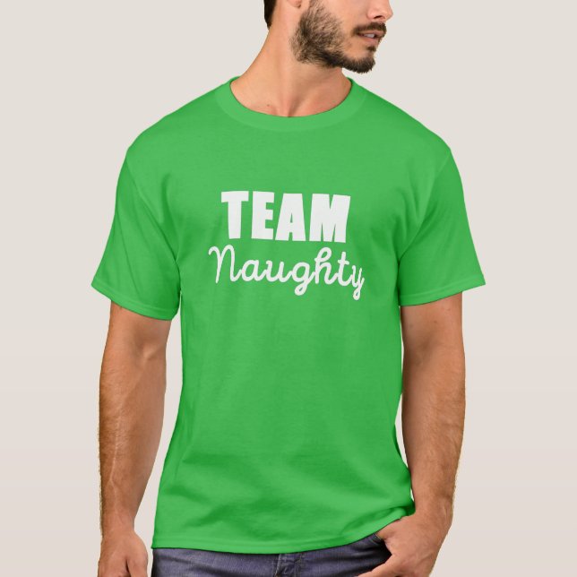 Camiseta Casais de Natal de Combinação de Equipe (Frente)