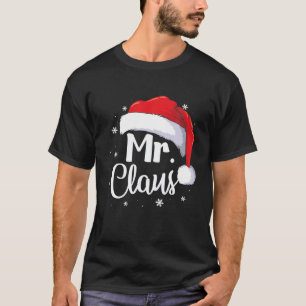 Camiseta Casais De Natal Do Sr. Claus Correspondendo Ao Seu