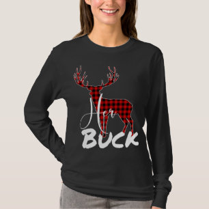 Camiseta Casais de Natal Xadrez de Pijamas Buffalo H