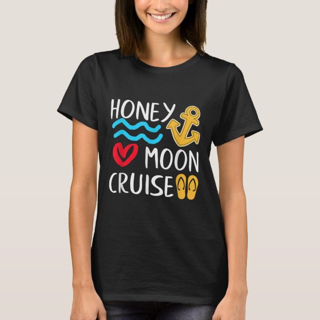Camiseta Casais de navios de cruzeiro em lua de mel Excelen (Frente)