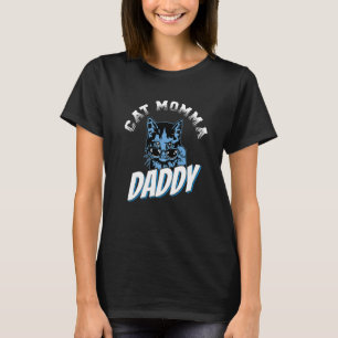 Camiseta Casais De Pet Gatos De Óculos De Sol Mamãe Cat Mam