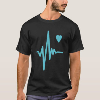 Camiseta Casais De Ritmo De Amor Cardíaco