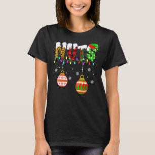 Camiseta Casais de tórax Loucos de Natal Castanhas