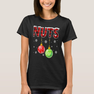 Camiseta Casais de tórax Loucos de Natal Castanhas