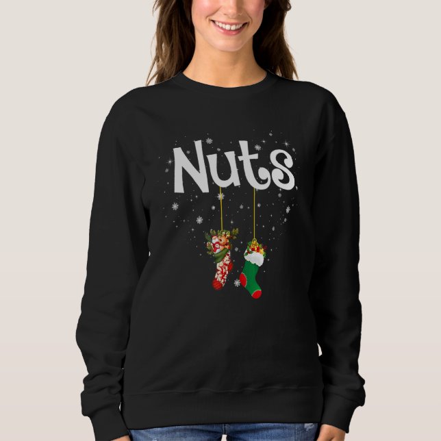 Camiseta Casais de tórax Meias de Natal Correspondendo ao C (Frente)
