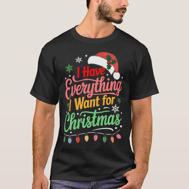 Camiseta Casais Engraçados Correspondendo Piadas De Natal E (Frente)