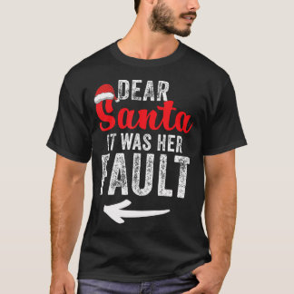 Camiseta Casais Engraçados De Natal Dele E Dela