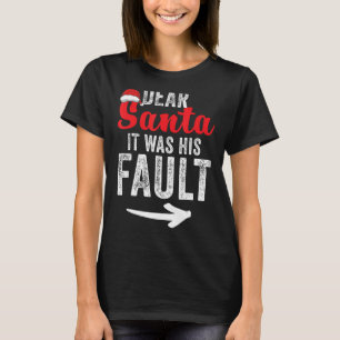 Camiseta Casais Engraçados de Natal Dele e Dela 1