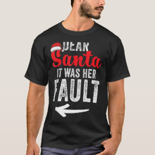 Camiseta Casais Engraçados de Natal Dele e Dela 2