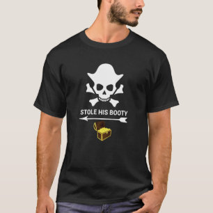 Camiseta Casais Engraçados Do Dia Do Namorados Pirata Homen