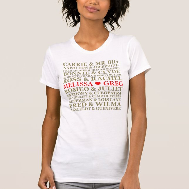 Camiseta Casais famosos (Frente)