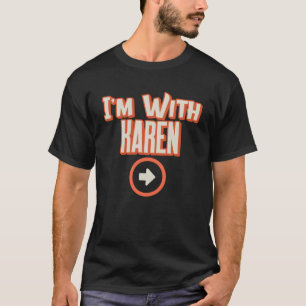 Camiseta Casais Figurinos de Halloween Estou com Karen Popu