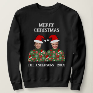 Camiseta Casais Foto Feliz Natal Ugly Sweater