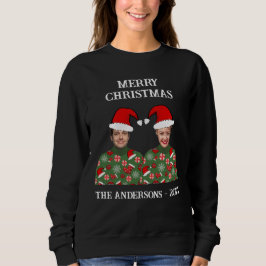 Camiseta Casais Foto Feliz Natal Ugly Sweater