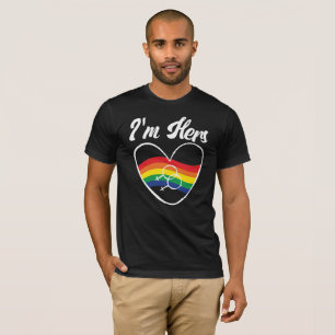 Camiseta Casais gay correspondentes a LGBT Eu sou o Orgulho