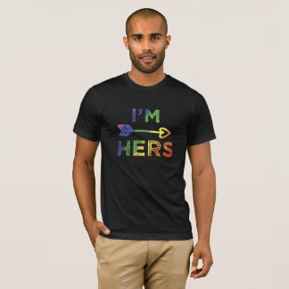 Camiseta Casais lésbicas que sou seu orgulho LGBT